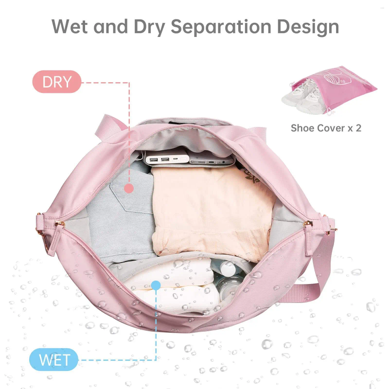 New Fitness Luggage Bag Waterproof, Breathable, Durable, Dry Wet Separation Multi functional Large Capacity Sports Bag