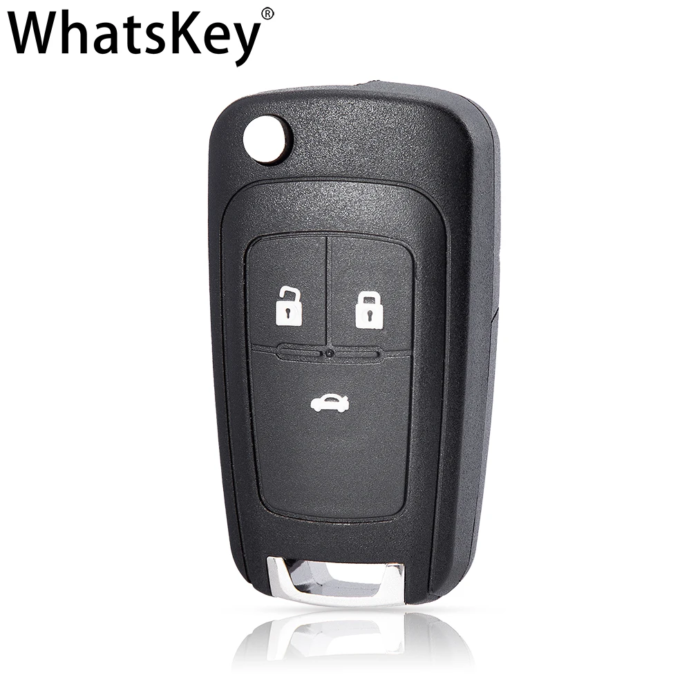 3 Car Whatskey Buttons Key Shell Remote Flip Folding Key ddmysmile Fob Case For Opel Vauxhall Astra H Insignia J Vectra C G Corsa D Smile