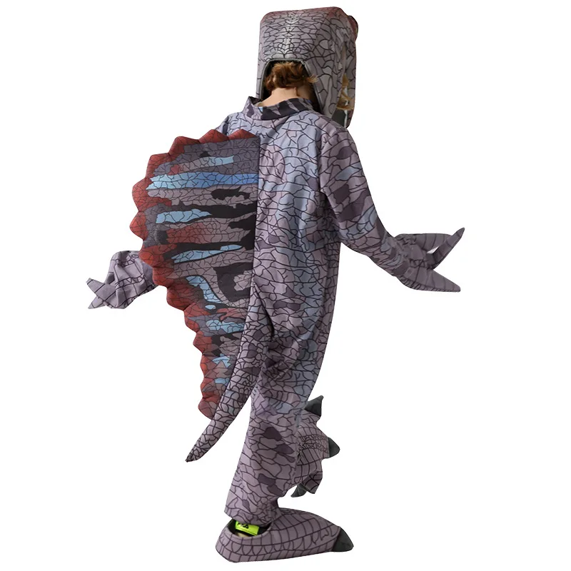 Spinosaurus Costume Jurassic Toddler World T-Rex Dinosaur Costume Dilophosaurus Boys Cosplay Clothes smile