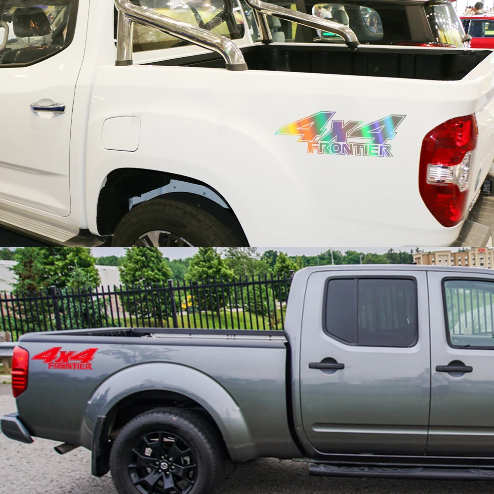 Pickup Rear Bed Side Sticker For Nissan Frontier NP300 Truck Graphic 4x4 Car Vinyl Decor Decals Cover Auto Tuning Accessories