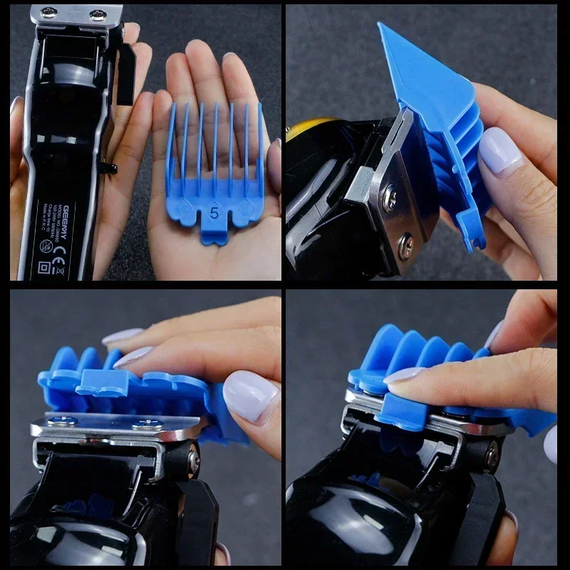 10Pcs Universal Hair Clipper Limit Comb Guide Limit Comb Trimmer Guards Attachment Professional Hairdressing Tools