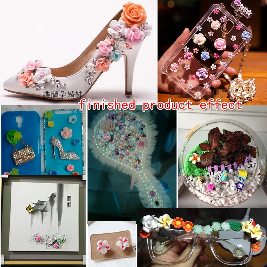 Mini 30pcs Tiny 10mm Small Flatback Polymer Clay Frangipani Flowers For Stud Earrings Jewelry Making Microlandscape Decorations smile