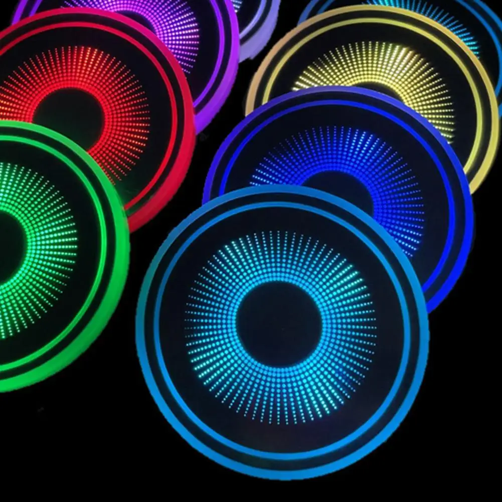 1pcs Car Led Lights Sport Interior Cup Holder Ambient Lamp Interior Accessorie For Renault