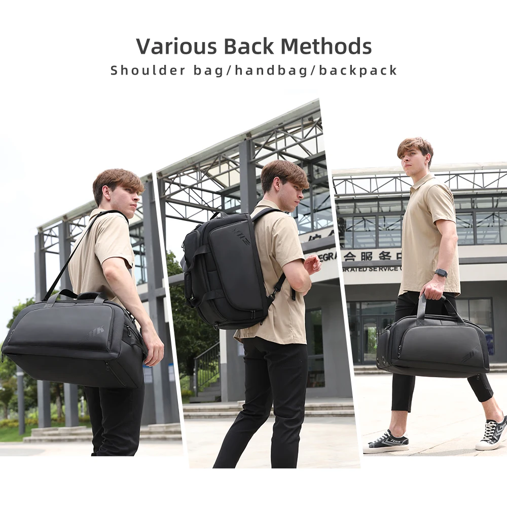 Men's Travel Backpack HcanKcan Suitcases Large Capacity Laptop Packs Portable Duffle Bag Valise Voyage Feminina Pack YKK Zipper smile