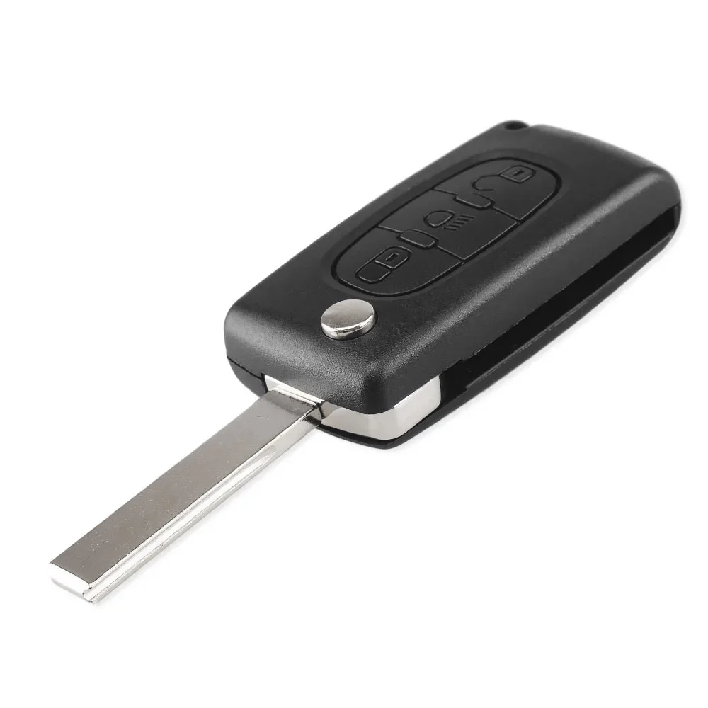 For CE0536/0523 KEYYOU HU83 Peugeot 107 207 307 308 407 408 Parer For Citroen C3 C4 C5 C6 Berlingo Picasso Xsara Car Key Shell smile