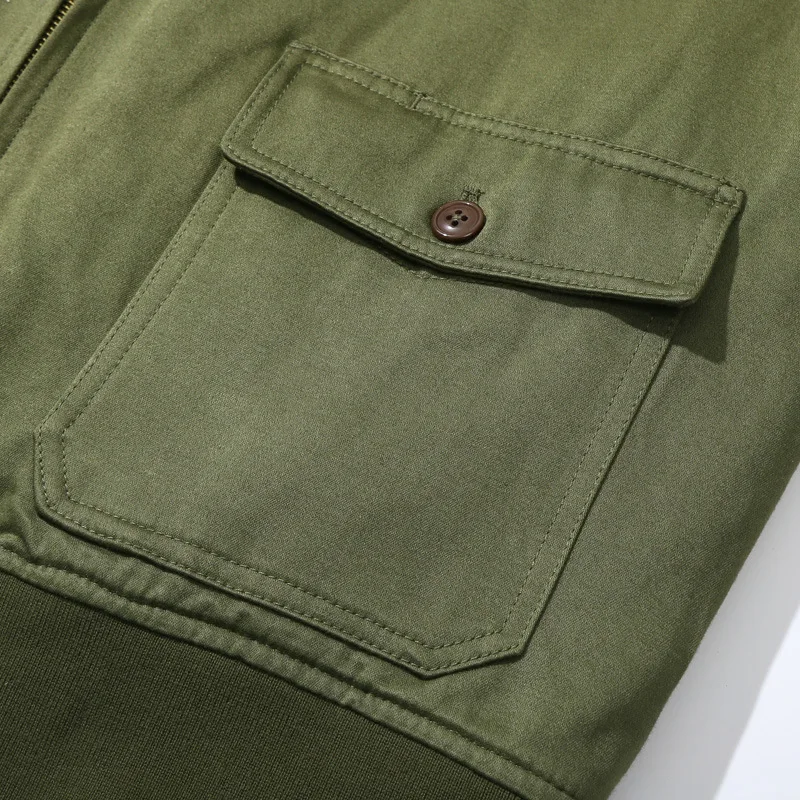 Bomber Jacket Winter Vintage Men US Army Air Force B10 Flight Jackets Thick Wool Fleece Fur Warm Coats ddmysmile Uniform Smile