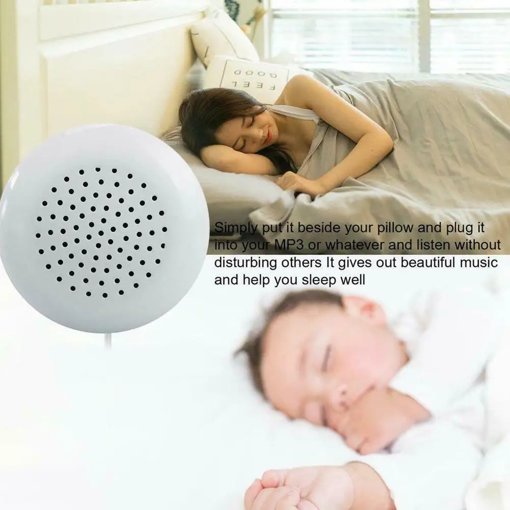Mini Speaker Pillow Music Loudspeaker Portable 3.5mm Dual Speakers For MP3 MP4 Player For Ipod For CD Wired Pillow Speaker smile