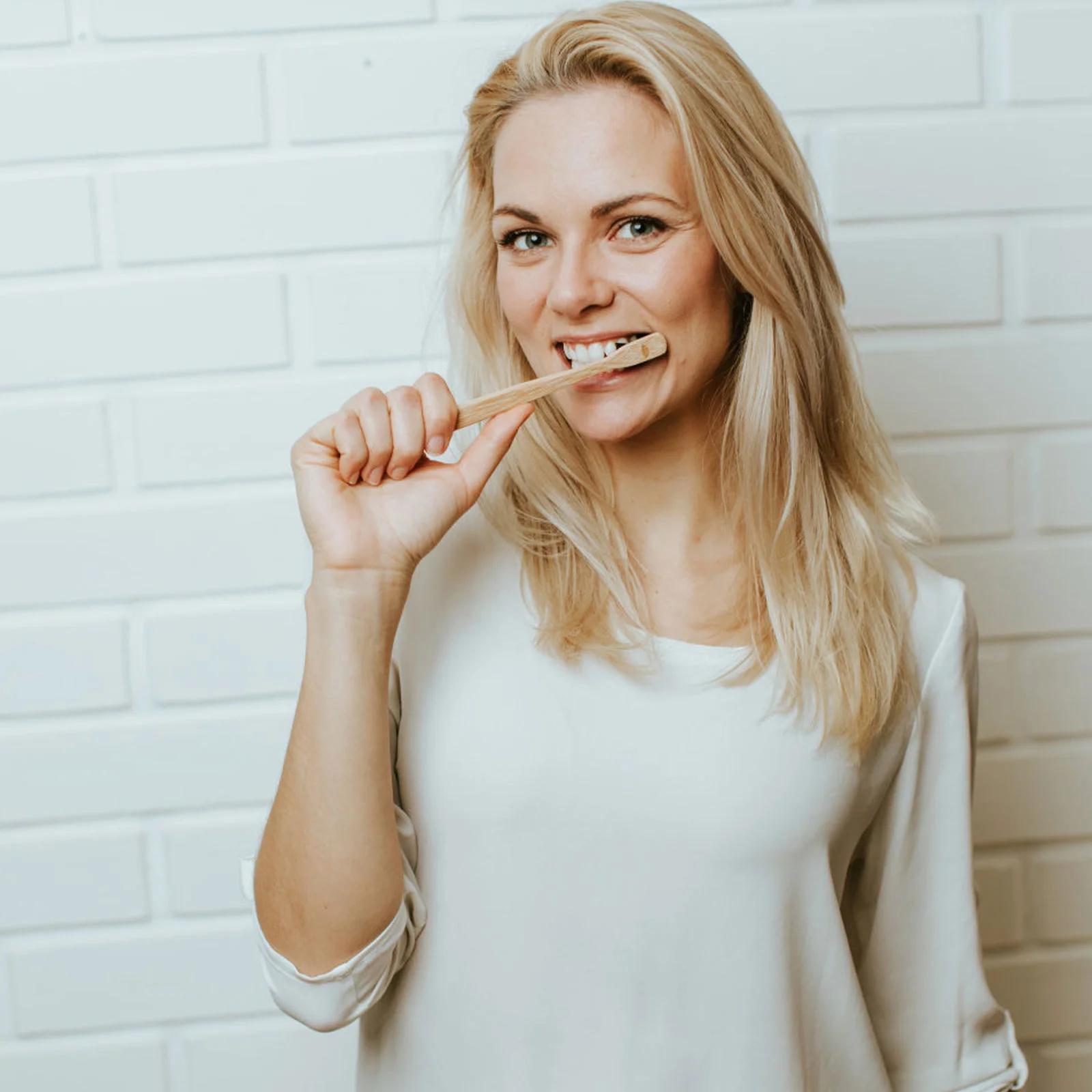 ddmysmile Pcs Head 20 Small Bamboo Eco-Friendly Toothbrushes Comfortable Women Dental Smile