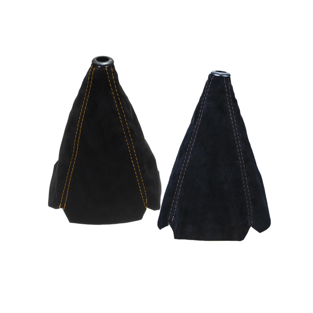 Suede Leather Car Gear Shift Collars Universal Auto Car 2025 new Manual Stick Shifter Knob Gear Shift Boot Cover Gaiter Accessories