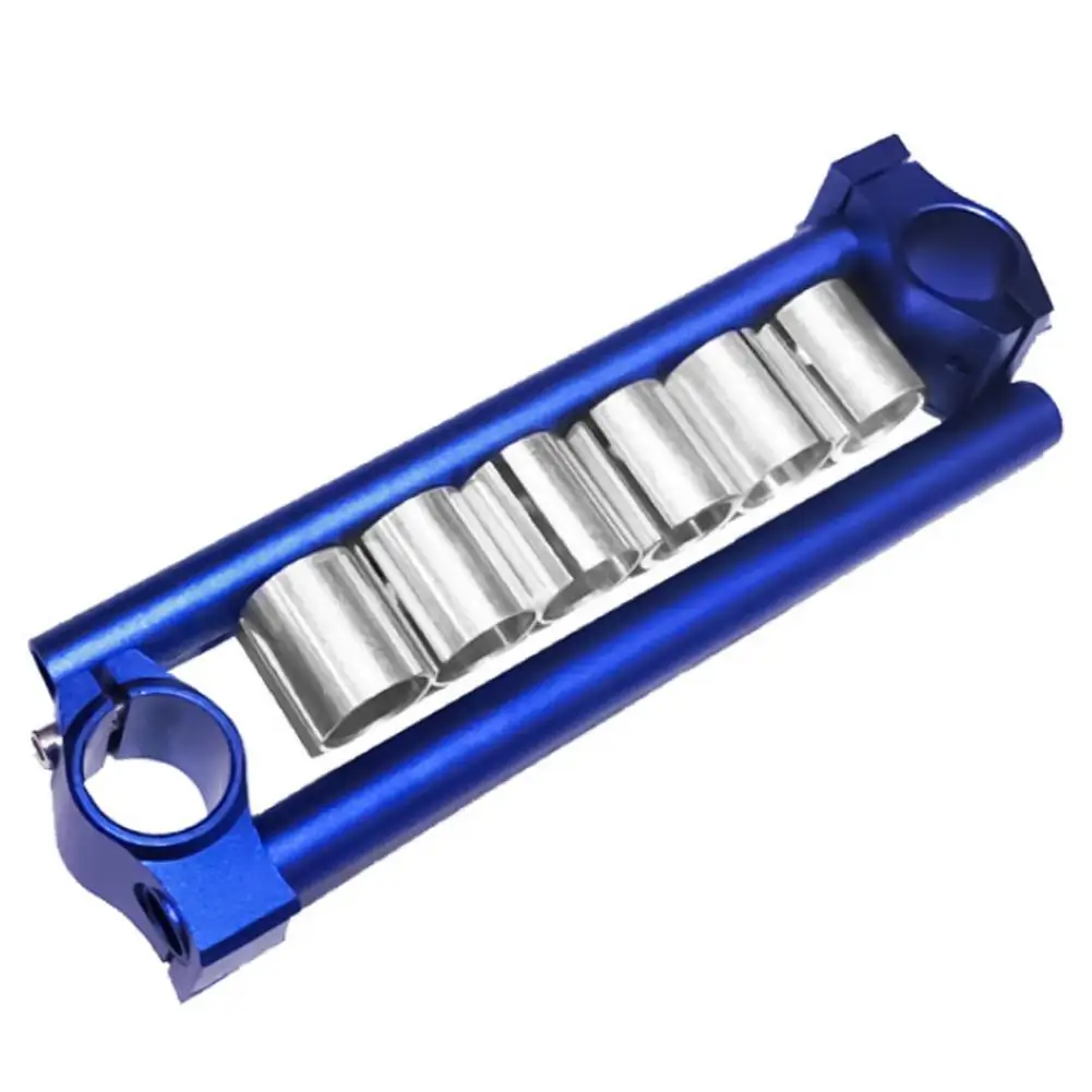 Universal 26mm 2Pcs CNC 30mm 31mm Motorcycle Handlebar Clip On Fork Handle Bars 28cm x 5.5cm smile