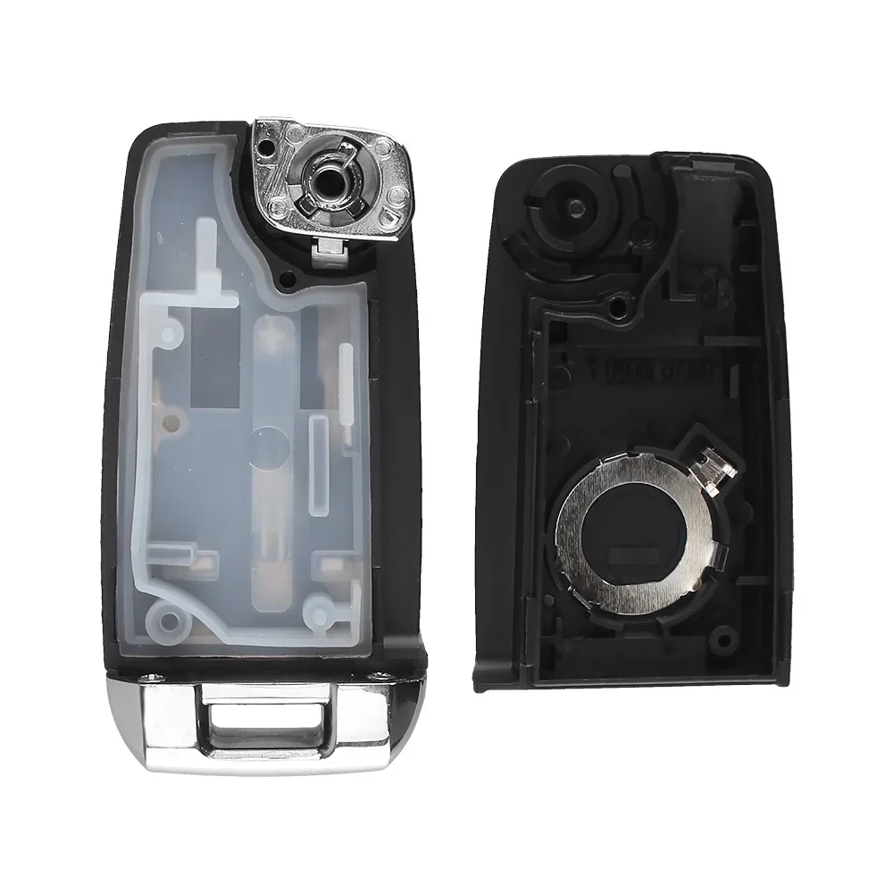 Car KEYYOU Flip Remote Key Shell 4 Types For VW Golf Passat Polo Jetta ddmysmile Touran Beetle Bora Sharan 3 B Uncut Blade Smile