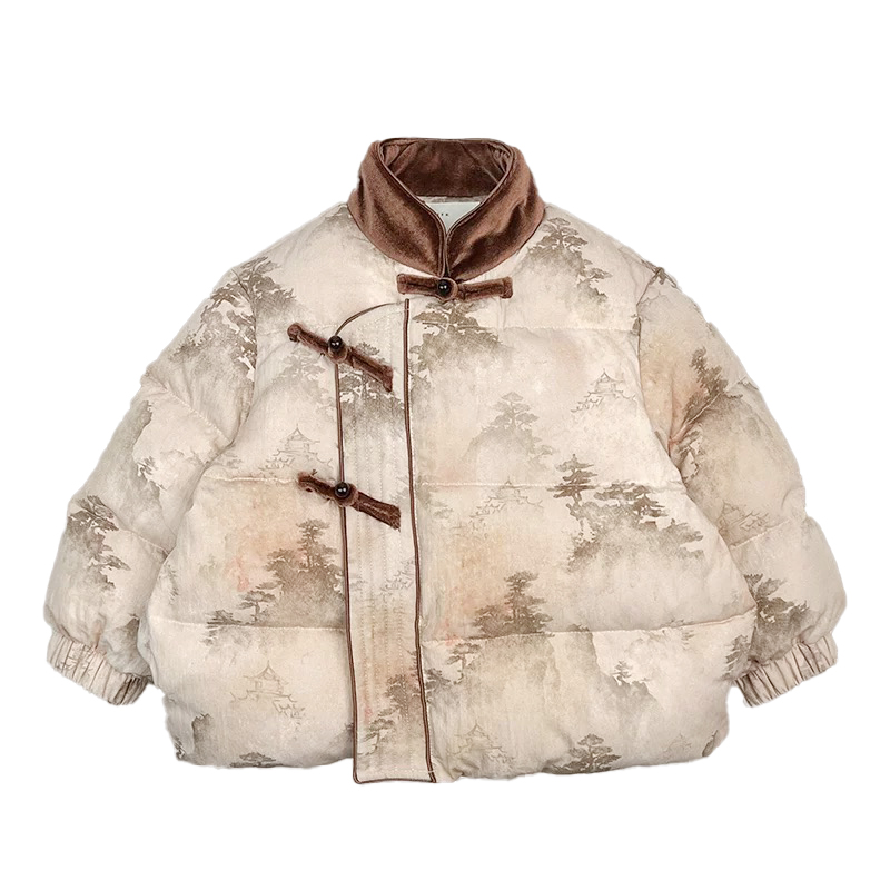Winter children's new designer models of fashion warm thickened hanfu down jacket to pay homage to the New Year's Eve jacket tops factory di