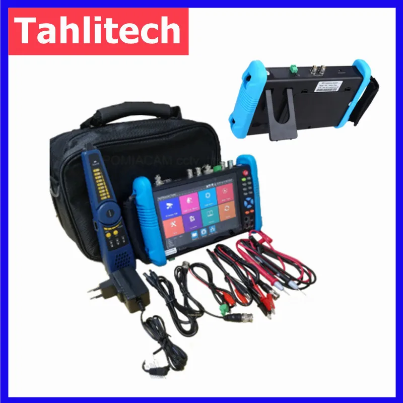 7 inch 4K IP Camera Tester 8MP CCTV Tester IPC-9800CLMOVTADHS H.265 4K Video Display Tester Monitor PTZ IP camera Tester Battery