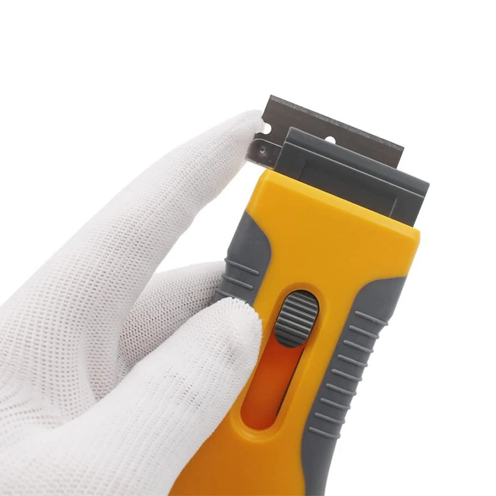 Scraper Ceramic Glass Cleaning Razor Car Window Viny Film Sticker Tint Wrap Glue Squeegee Remover Cleaner Tool