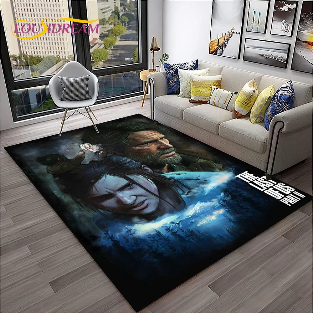 Of The Us ddmysmile Last Horror Game Pedro TV Carpet Rug For Home Living Room Bedroom Sofa Doormat Decor,Kids Area Rug Non-Slip Floor Mat Smile