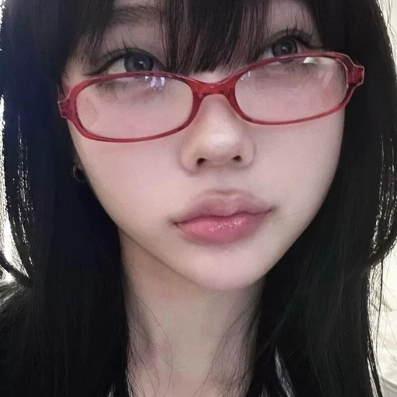 af Green Square Frame Glasses Red Women Y K Retro Anti blue Light Eyeglasses Haruku Reading Computer Spectacle Eyewears Goggles