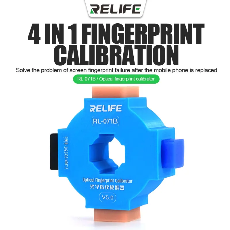 RELIFE RL-07 RL-071B RL-071 A4 Android Fingerprint Calibrator for HUAWEI XIAOMI Android Phone Optical Fingerprint Calibrator
