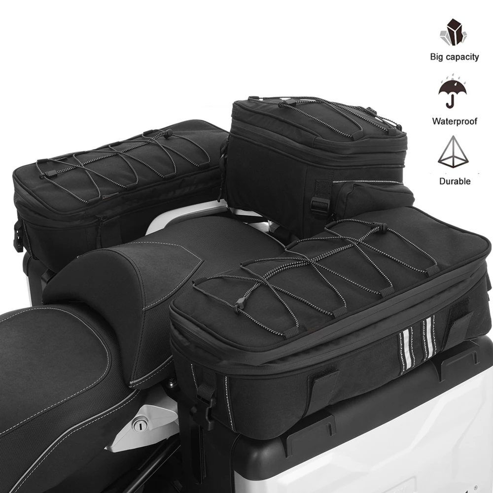 Motorcycle Rack Top Box Case Saddle Waterproof Luggage Bags For BMW K1600B K1600GA K1600GT K1600GT K1600GTL K 1600 B GA GT GTL