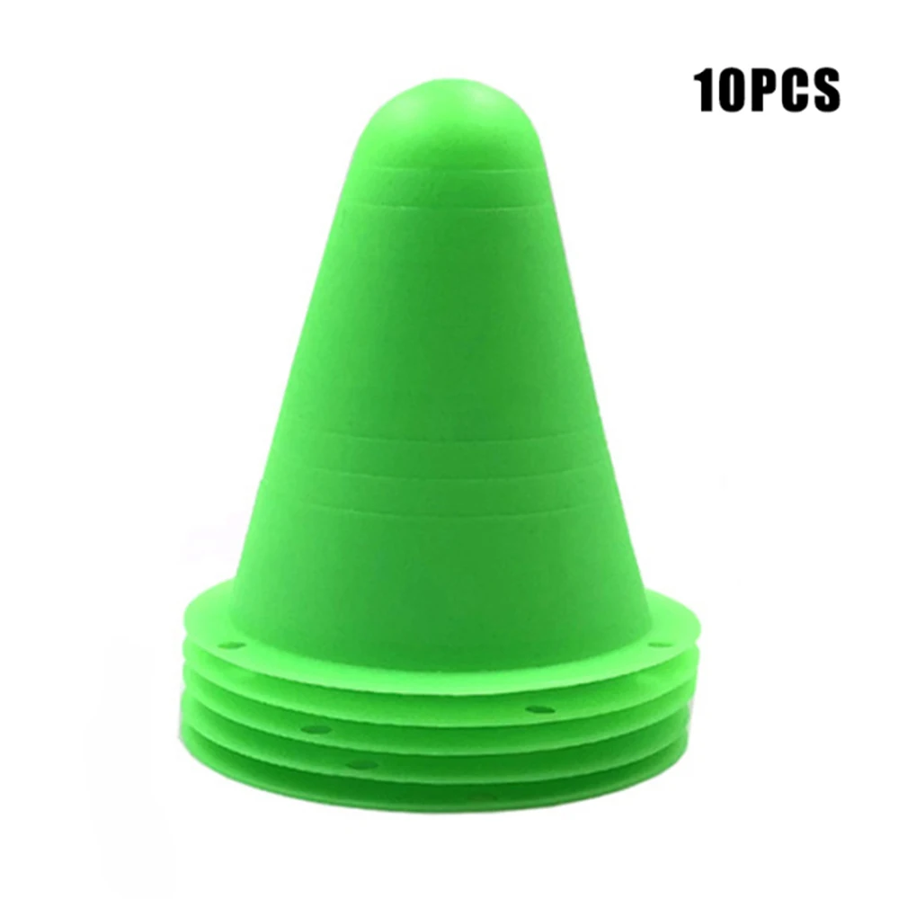 Maker Cones Agility 10pcs for Slalom Roller Skating Training Traffic Cone Sports smile