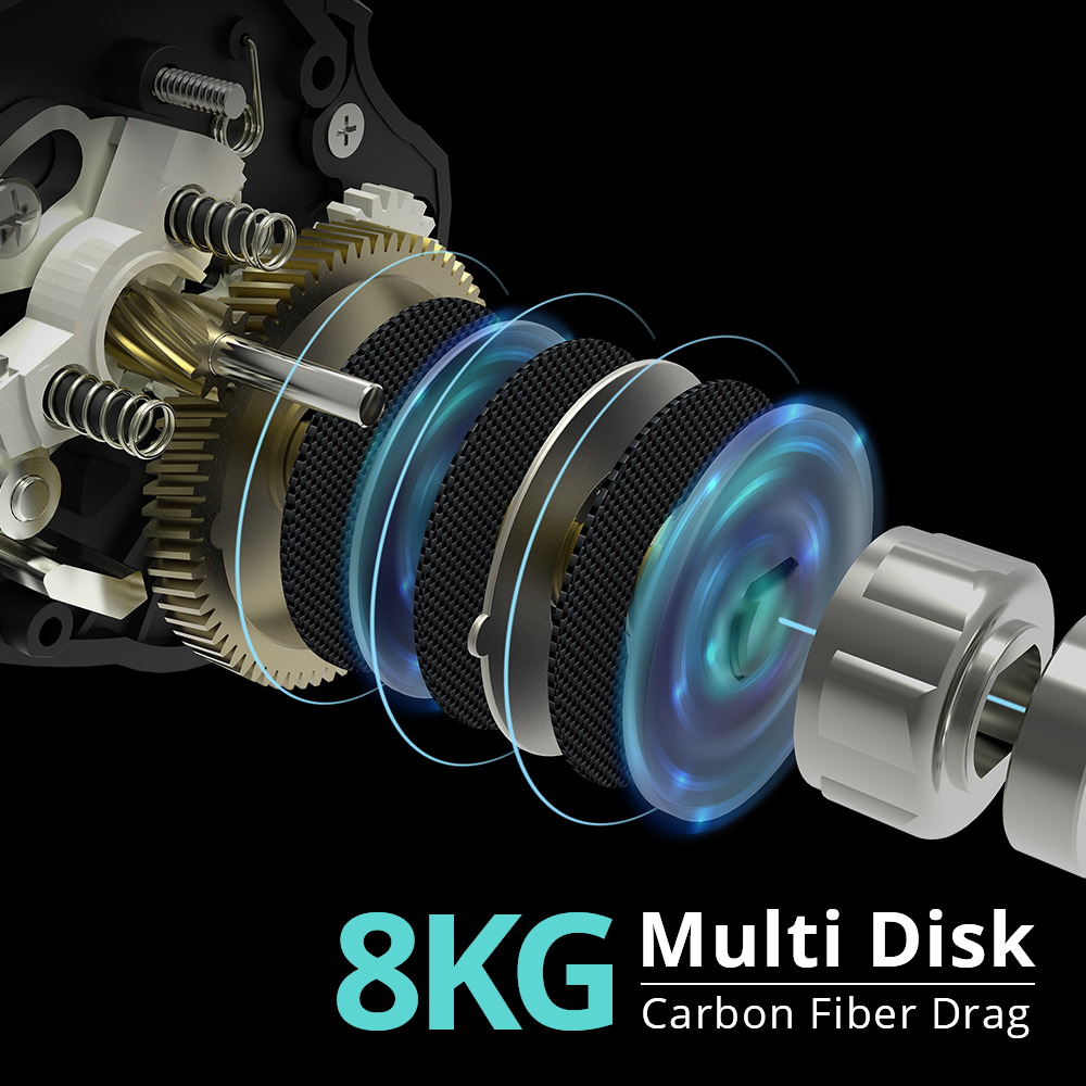 Spartacus /Spartacus ddmysmile Plus Kastking Baitcasting Reel Dual Brake System Reel 8Kg Max Drag 11+1 Bbs 6.3:1 High Speed Fishing Reel Smile / 11+1