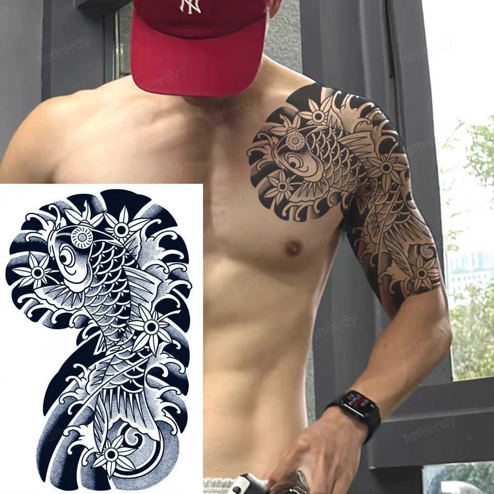 Juice Ink Tattoo Body Art Lasts for 15 Days Waterproof Temporary Tattoo Stickers Car Totem Dragon Tribe Tattoo Arm Fake Tattoo W241109