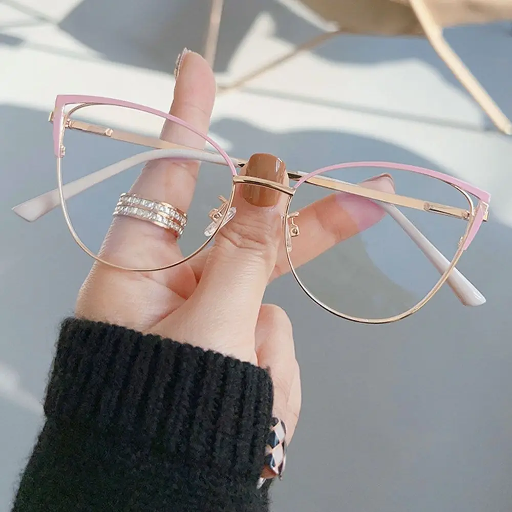 Cat Eye Blue Light new Blocking Eyeglasses Women 2025 Designers Square Eyeglasses Optical Spectacle Computer Glasses Eye Protection