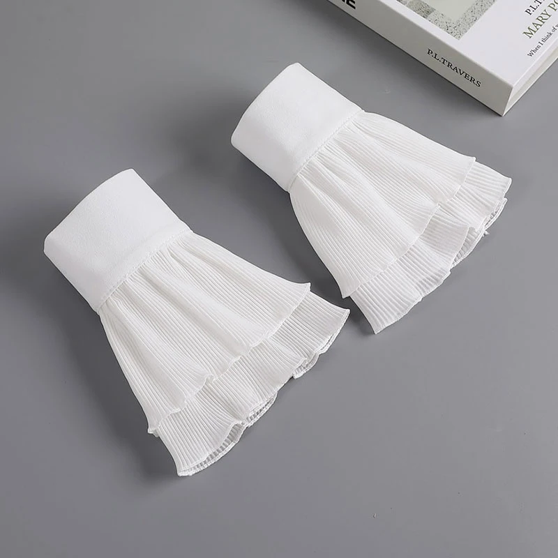 Cuffs Temperament Exquisite ddmysmile Lace Fake Sleeves Hand Sleeves Cuffs Women Detachable Shirt False Sleeves Scar Sleeves Lace Ruffles Smile