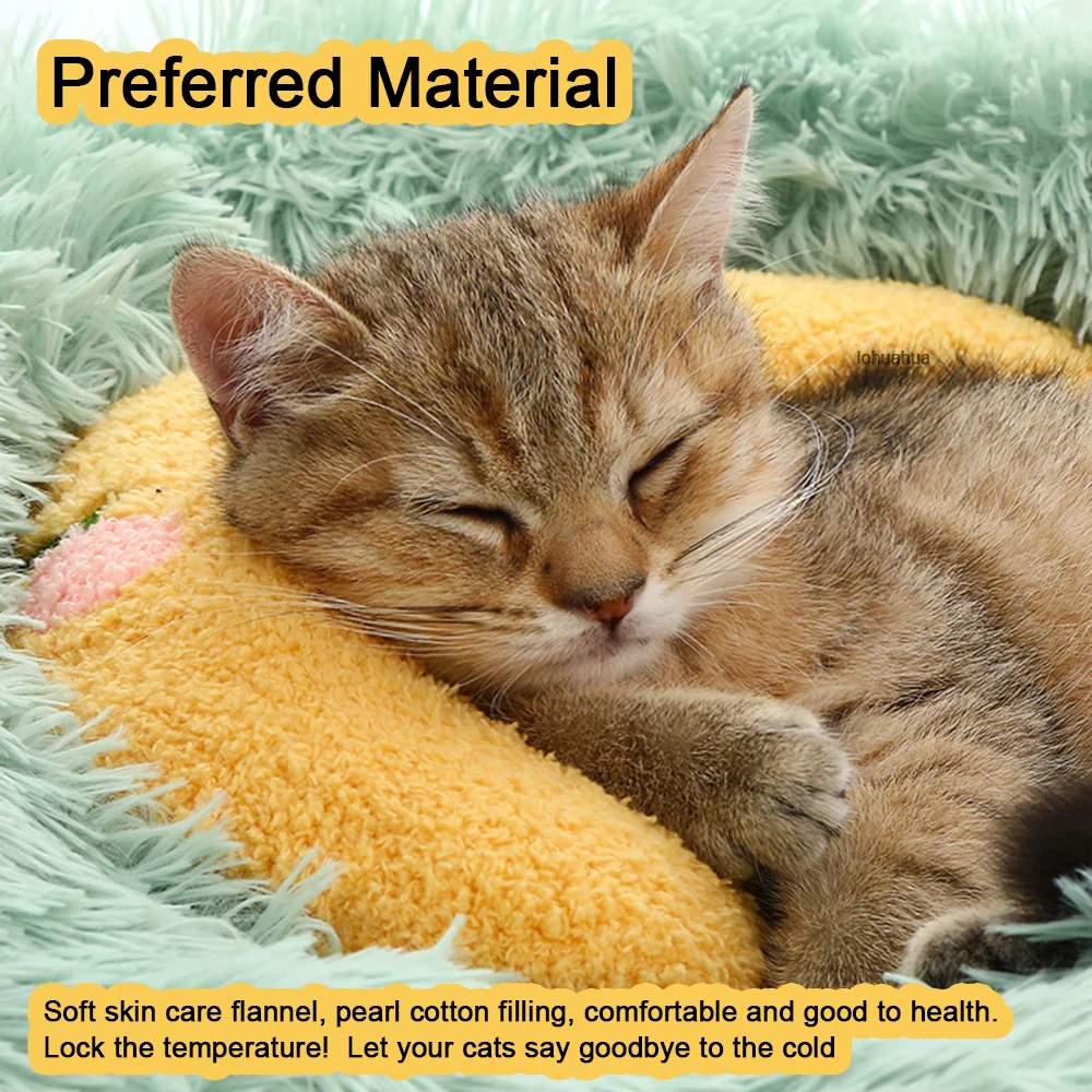 Soft Cat Protect Cervical Spine U Shape Pillow Cats House Bed Comfortable Accessories for Kitten Pet Products