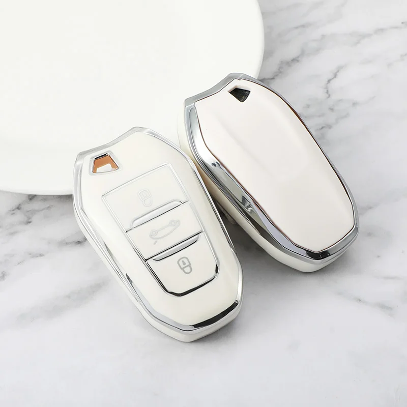 New TPU Car Remote new 2025 Key Case Cover Shell for Peugeot 308 408 508 2008 3008 4008 5008 Citroen C4 C4L C6 C3-XR Picasso DS3 DS4 DS5