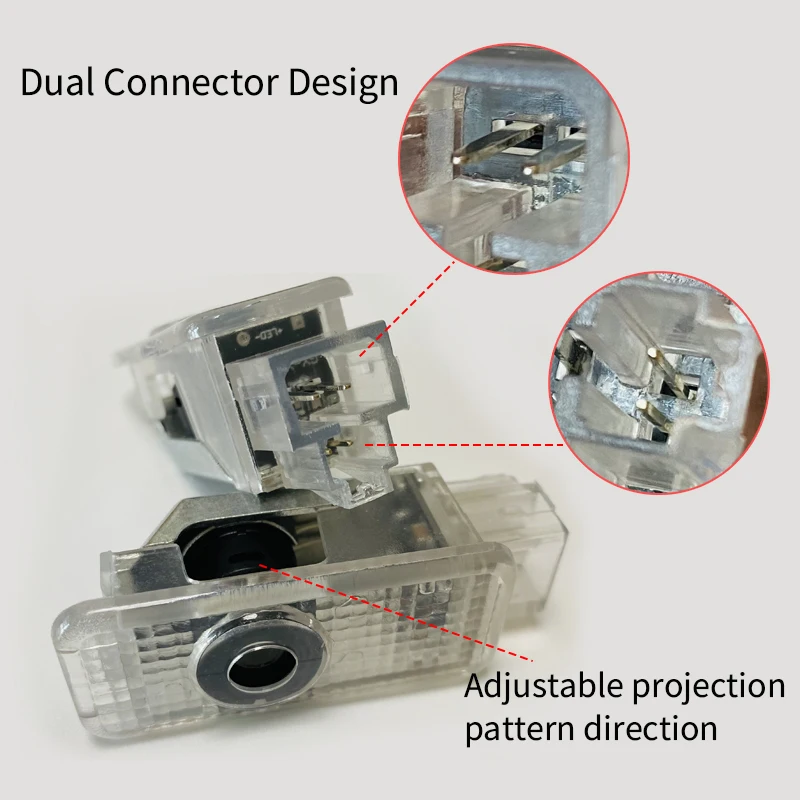 Car Door Welcome Light Led HD Projector Lamp For Audi Series (2000-2024) A1 A3 A4 A5 A6 A8 R8 Q3 Q5 Q7 Q8 TT Car Accessories
