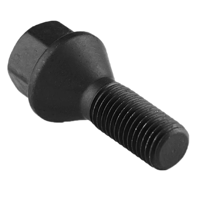 Bolt Wheel 4Pcs Black Lug Nut for E30 E36 E46 E60 E90 36136781150 smile