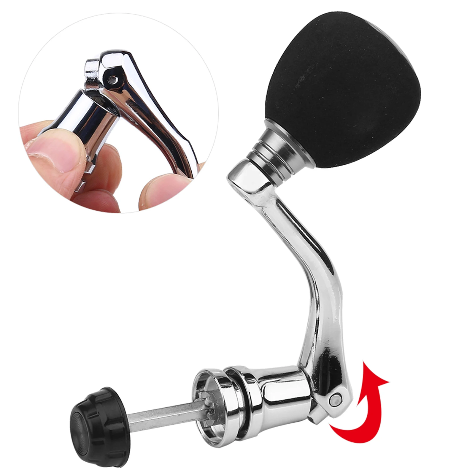 Reel Replacement Wheel Fishing ddmysmile Power Handle Metal Rocker Arm Grip For Spinning Fishing Reel Accessories Smile
