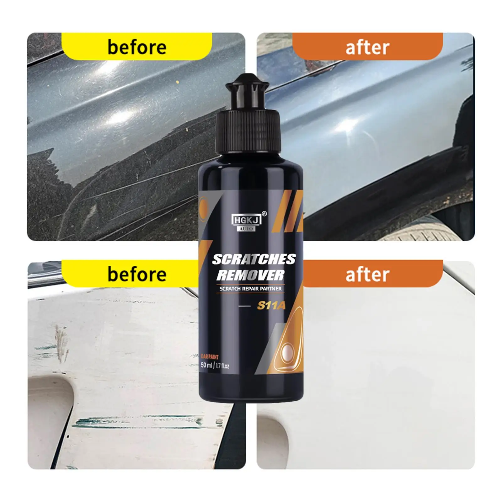 300ml Car Glass Scratch Repair Removal Kit Hydrophobic Nano Coating Scratch Repair Agent Car Paint Care Carcked Repair Liquid