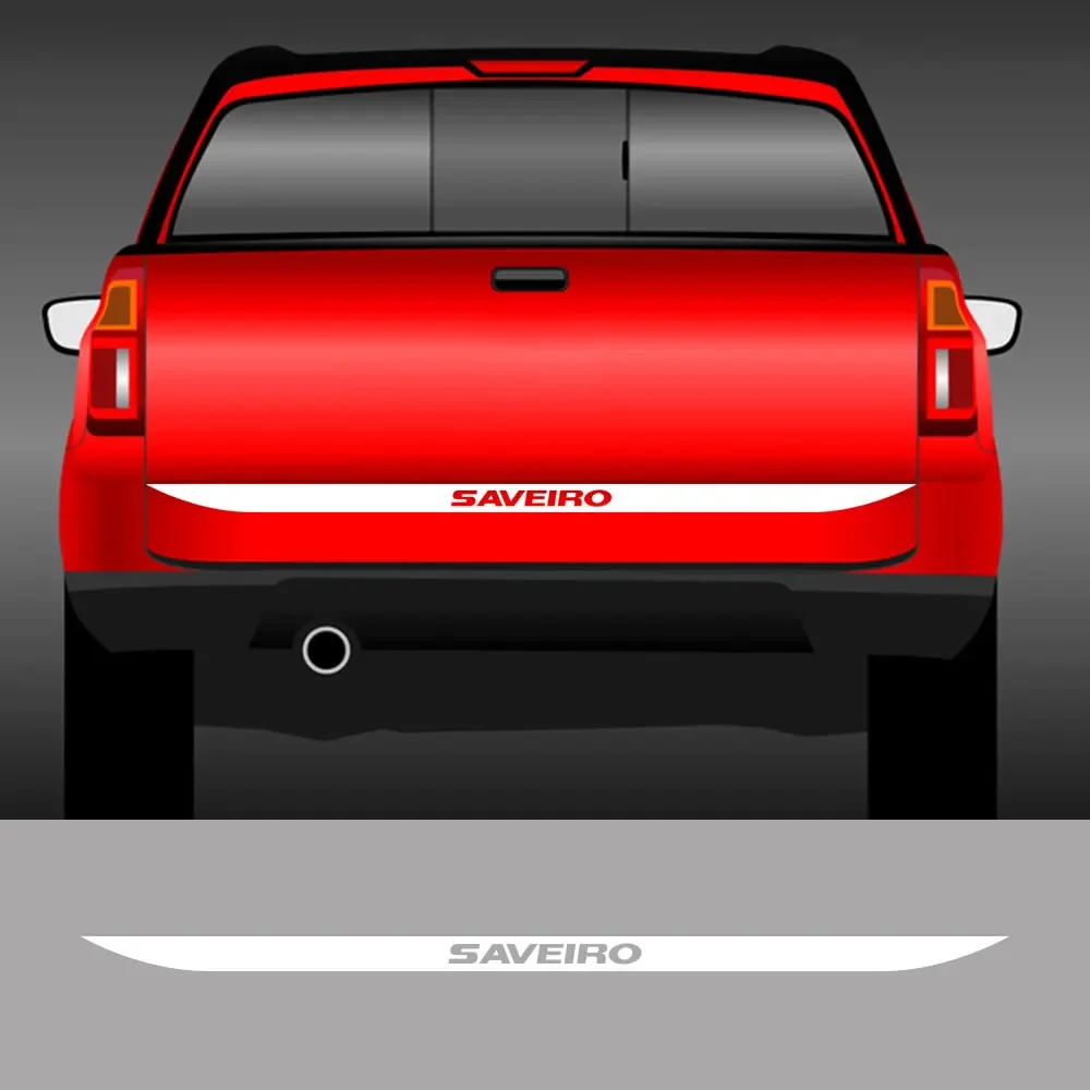 For Volkswagen Saveiro Pickup Tailgate Decals Car Rear Tail Stickers Truck Graphics Vinyl Decor Cover Auto Tuning Accessories