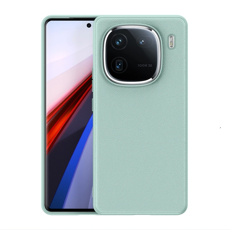 100% Original iQOO 12 Pro Case Leather PC TPU Protective Phone Cover With Lanyard Case For iQOO 12 12Pro