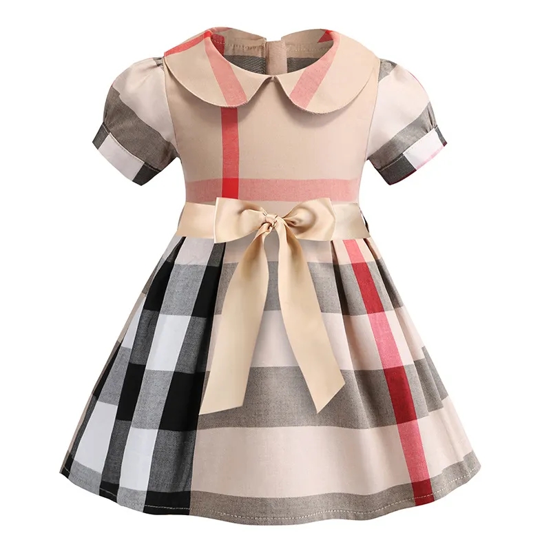 Baby Dress Sleeveless Kids Dresses for Girls Striped Bow Children Princess Dresses Toddler Girl Clothing