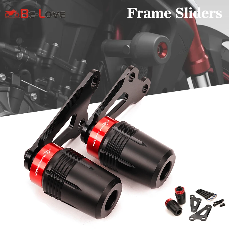 CB For HONDA CB750 750 HORNET 2023 + Motorcycle Accessories CNC Aluminum Frame Slider Falling Protector Engine Crash Pad smile +