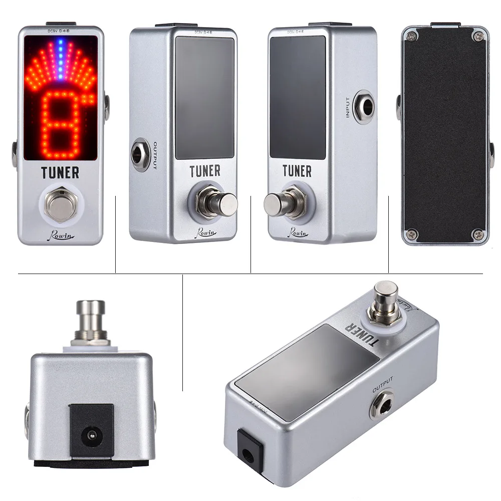 Guitar Tuner Mini Chromatic Tuner Pedal Effect LED Display True Bypass for Guitar Accessories Guitar Bass Musical Instrument