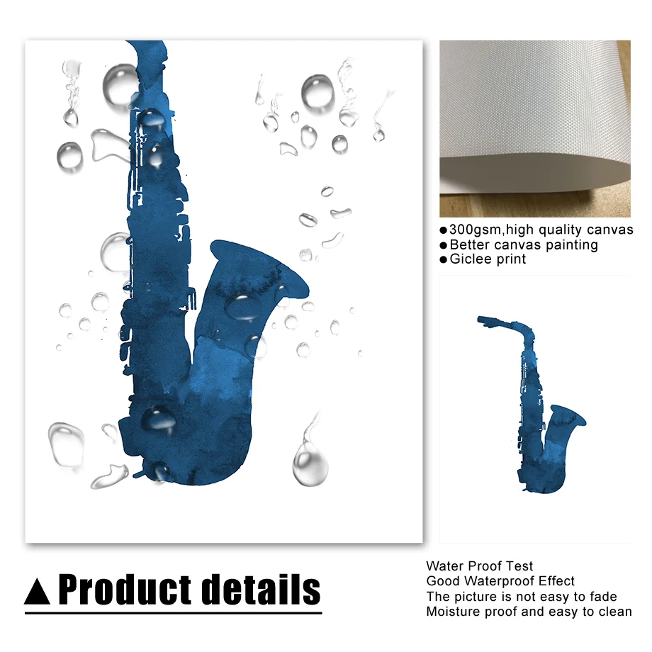 Piano Cello Saxophone Guitar Musical Instrument Wall Art Nordic Posters And Prints Canvas Painting Pictures Baby Kids Room Decor