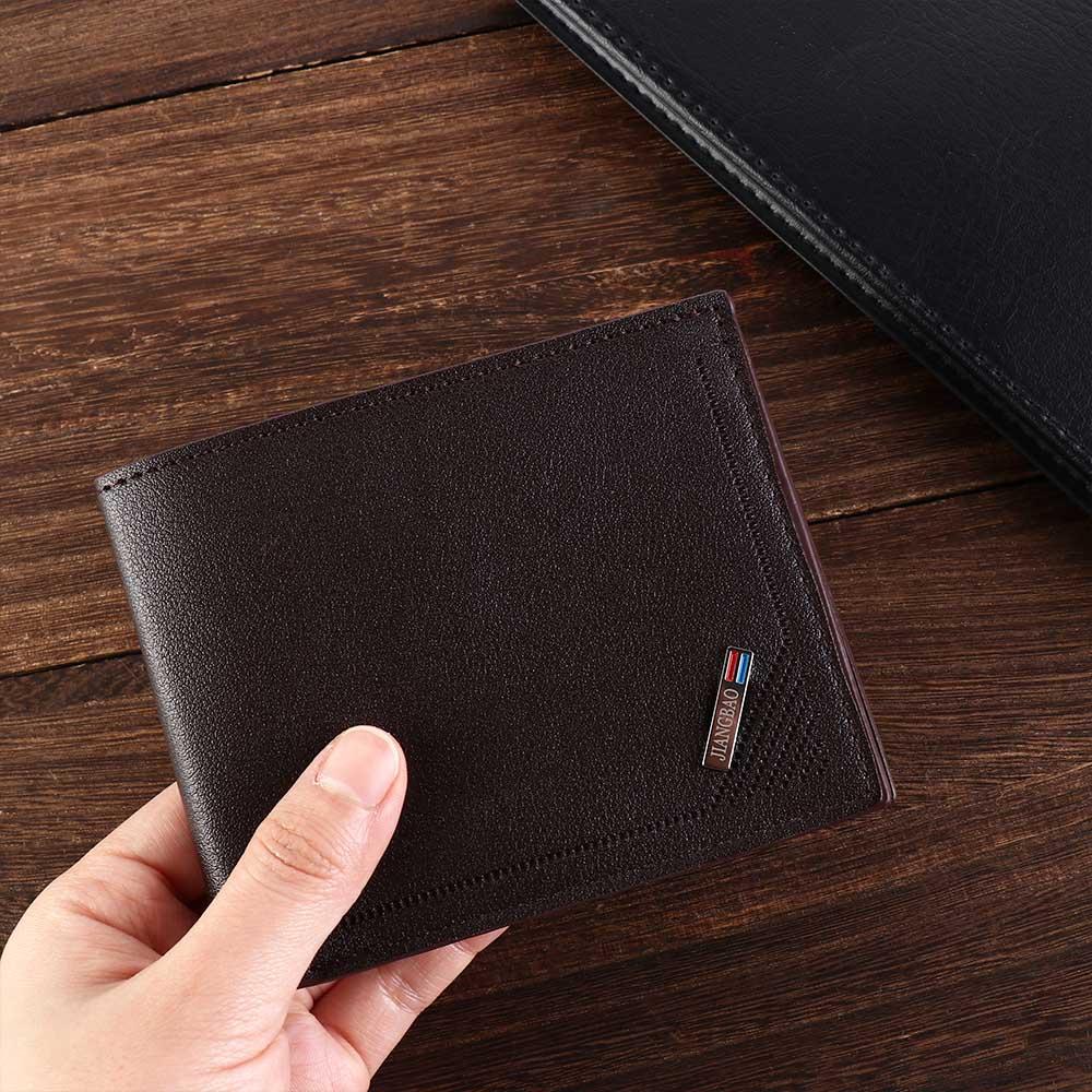 Soft PU Leather Men's Short Wallet Large Capacity Thin Male Leather Purse Money Clip Multi-function Men Coin Pocket Shopping