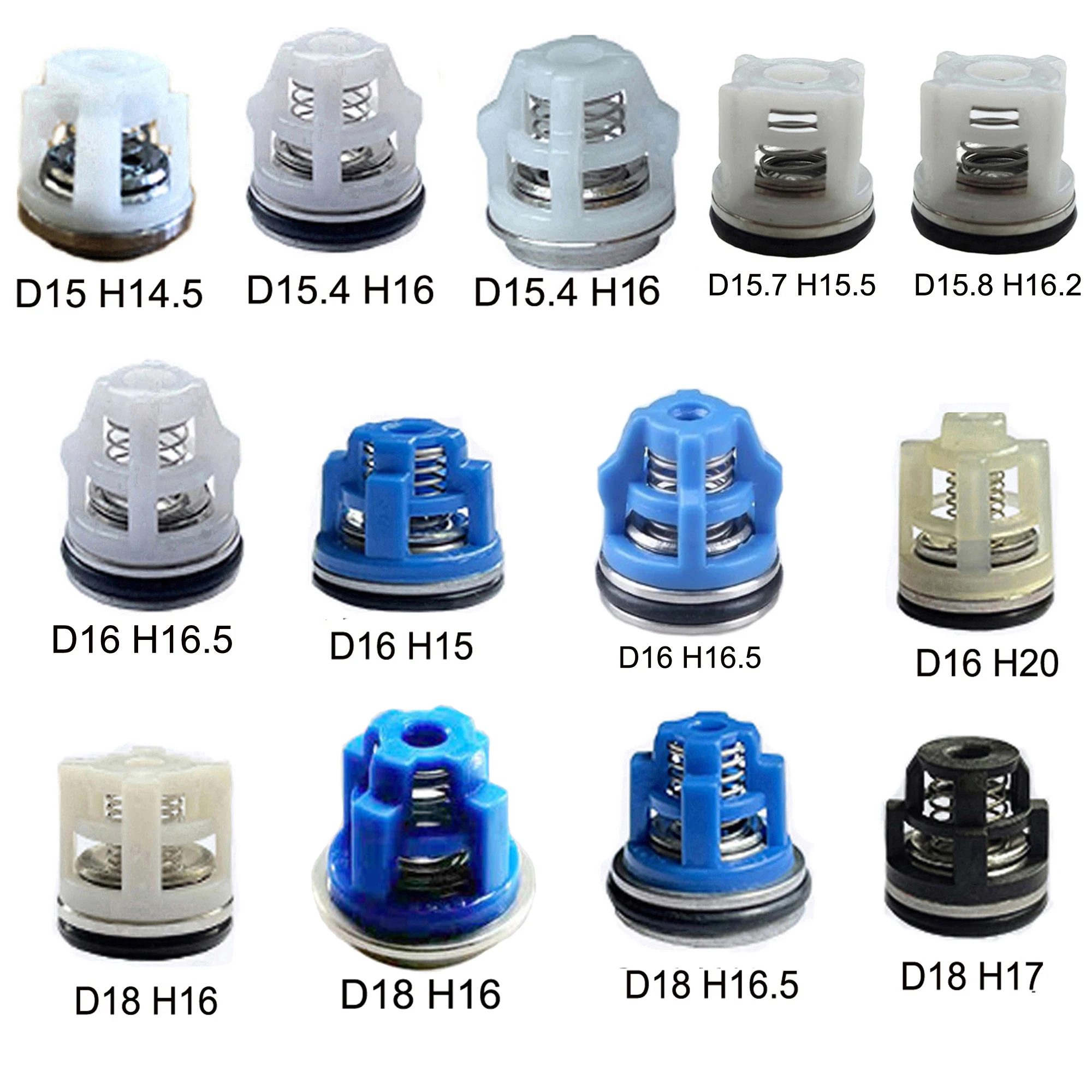 3PC Check Valve Repair Kit Axial General Pump Inter Power High Pressure Washer Water 15 16 18 MM