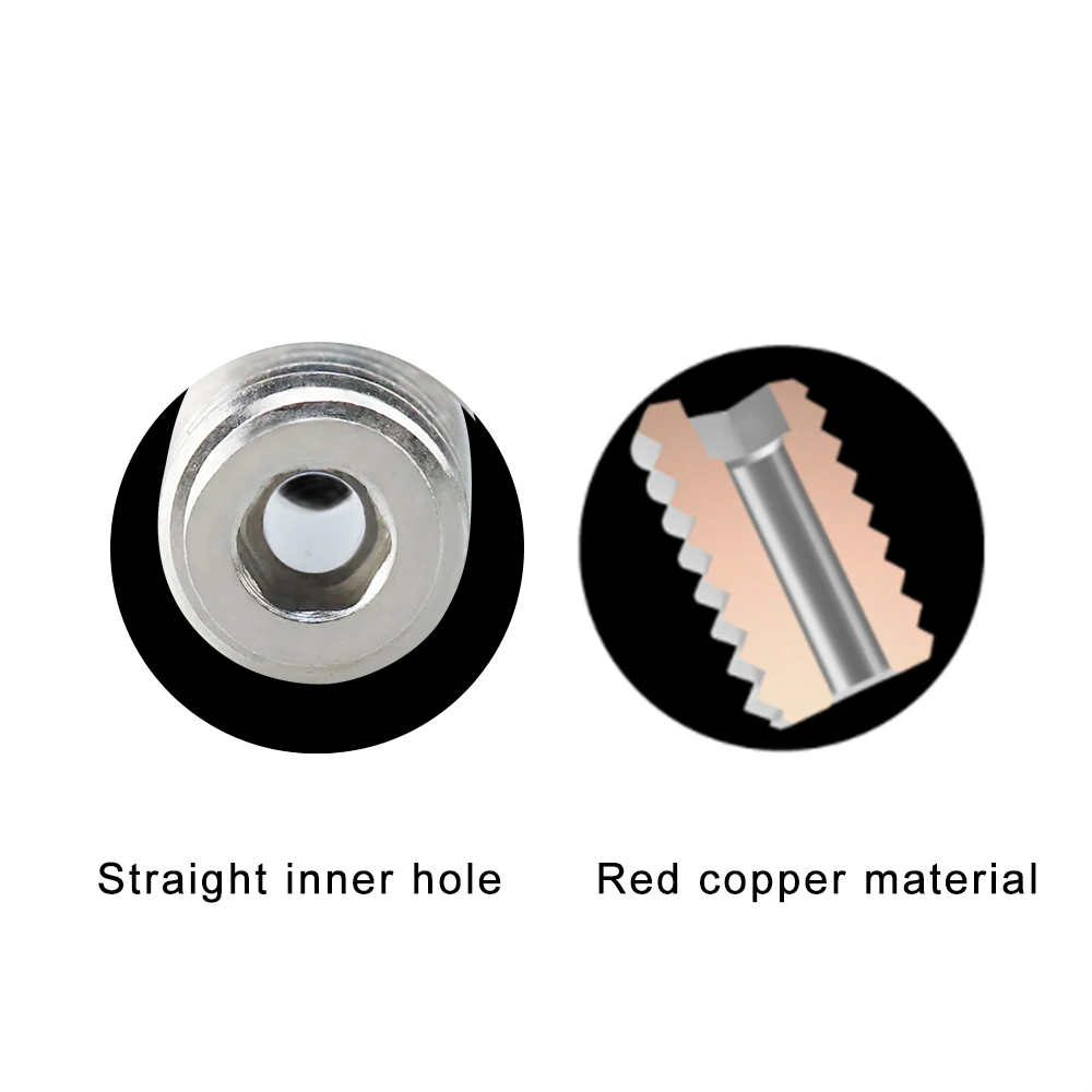 new 2025 V6 Volcano Hotend Adapter High Flow CHT Nozzle Copper Connector For Volcano Heater Block to V6 Nozzles Support High Tempeture