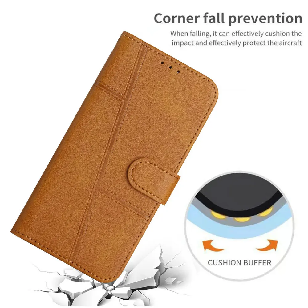 Realme10 4G Realme 10 Pro Flip Case Leather Wallet Retro Book Holder Cover On REALME 10 PRO PLUS 11 9 8 C30 C31 C35 C55 C53 Bags smile