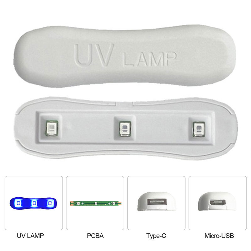 Car Glass Repair Curing Lamp Mini Resin Curing Glue UV Lamp Lighting Set Tool Auto Window Front Windshield Glass Crack Repair