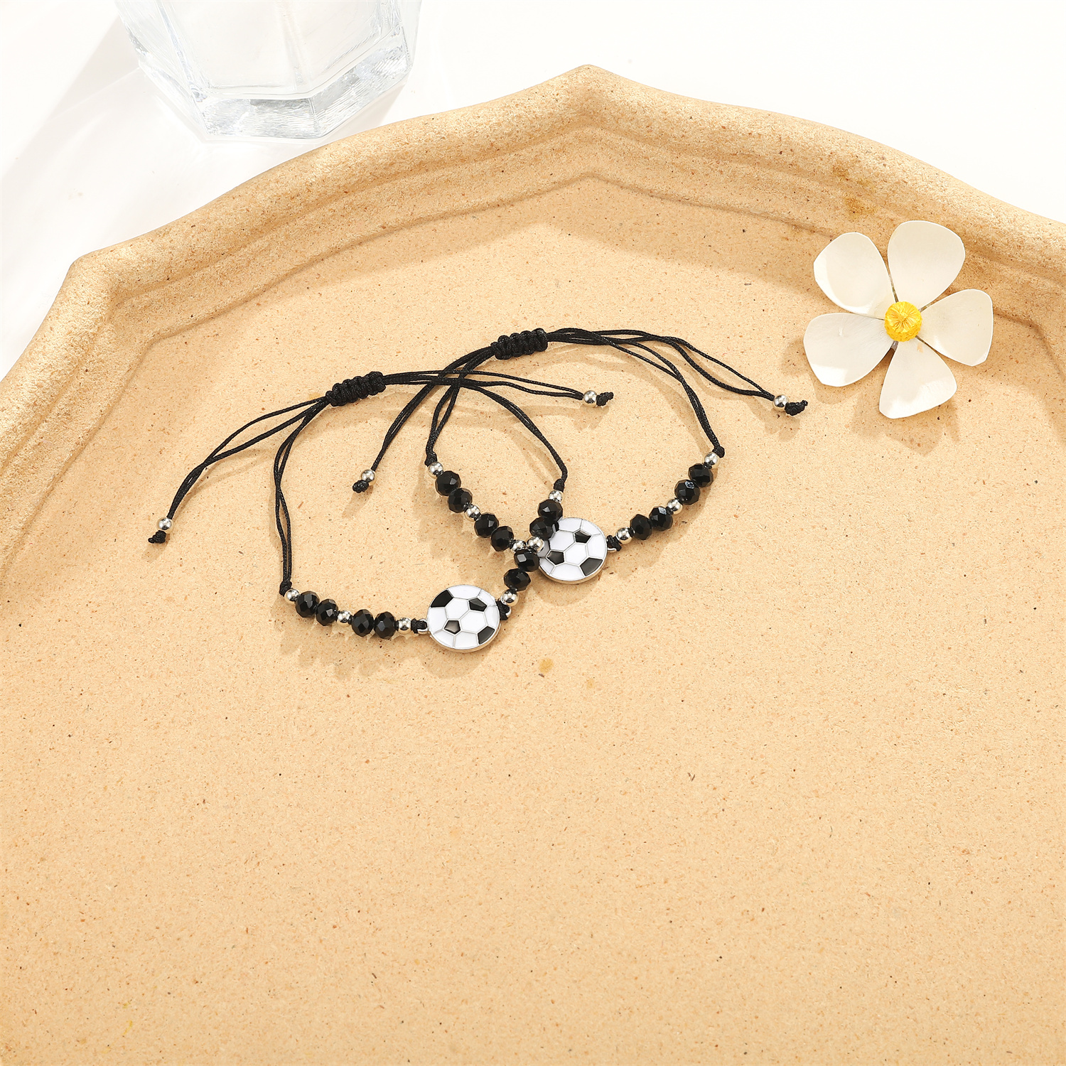 12pcs/set 2025 Cool Football Pendent Bracelets For Teens Boys Girls Kids Handmade Woven new Chain Birthday Gift Friends Bangles Pulseras