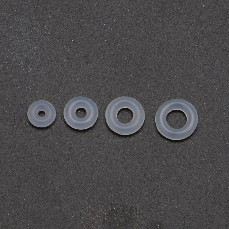 Silicone Rubber Stoppers Ring Bead Charms Bracelets Compatible for Use Alone or with Clip Lock Spacer Charm Beads 100Pcs
