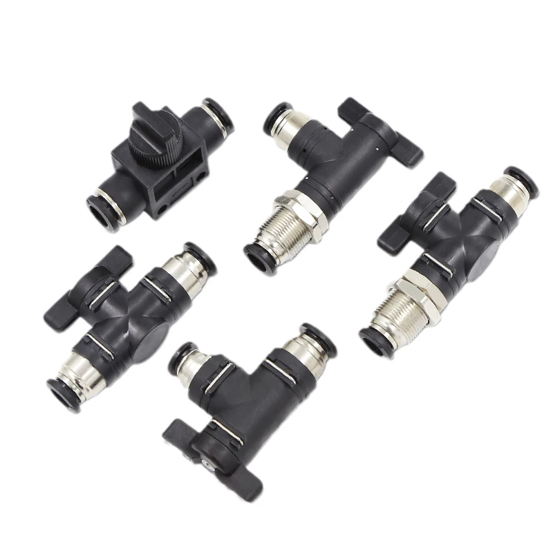 BUC-6 BUL-6 8 10 12 HVFF-4 Black Pneumatic Quick 2025 Coupling Manual Vae Steering Switch Manual Ball Vae Air new Hose 4 6 8 10 12mm