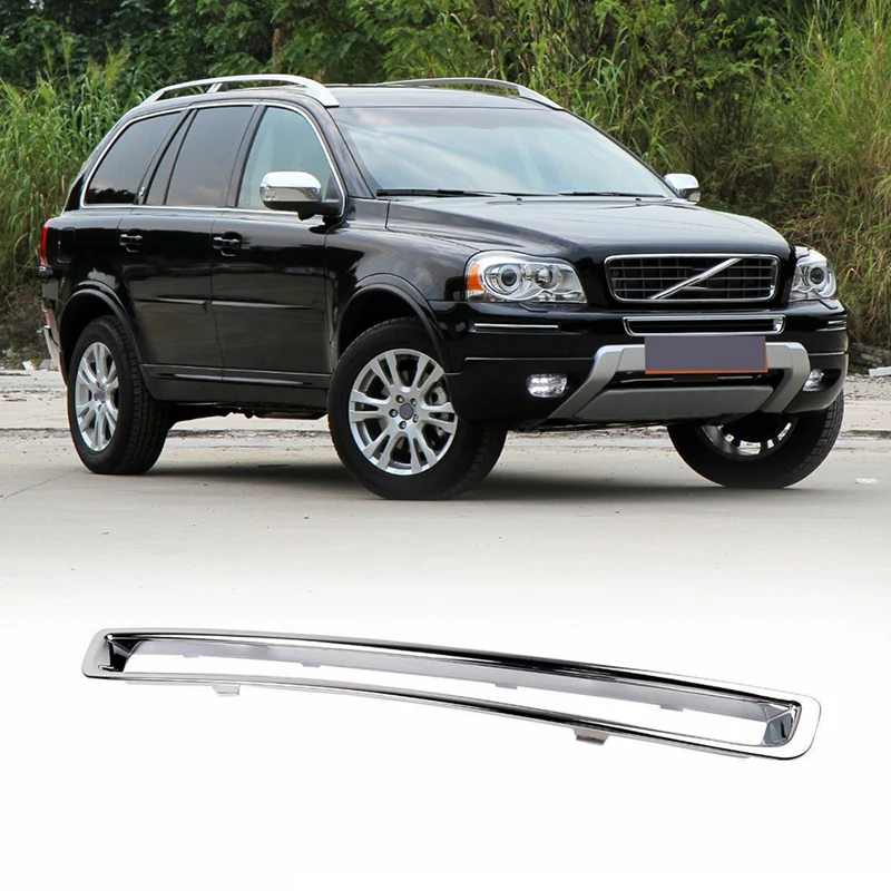 Accessories Chrome Exterior Car Front Plated Bumper Frame Grille For Voo ddmysmile Xc90 2007-2014 30698143 Smile