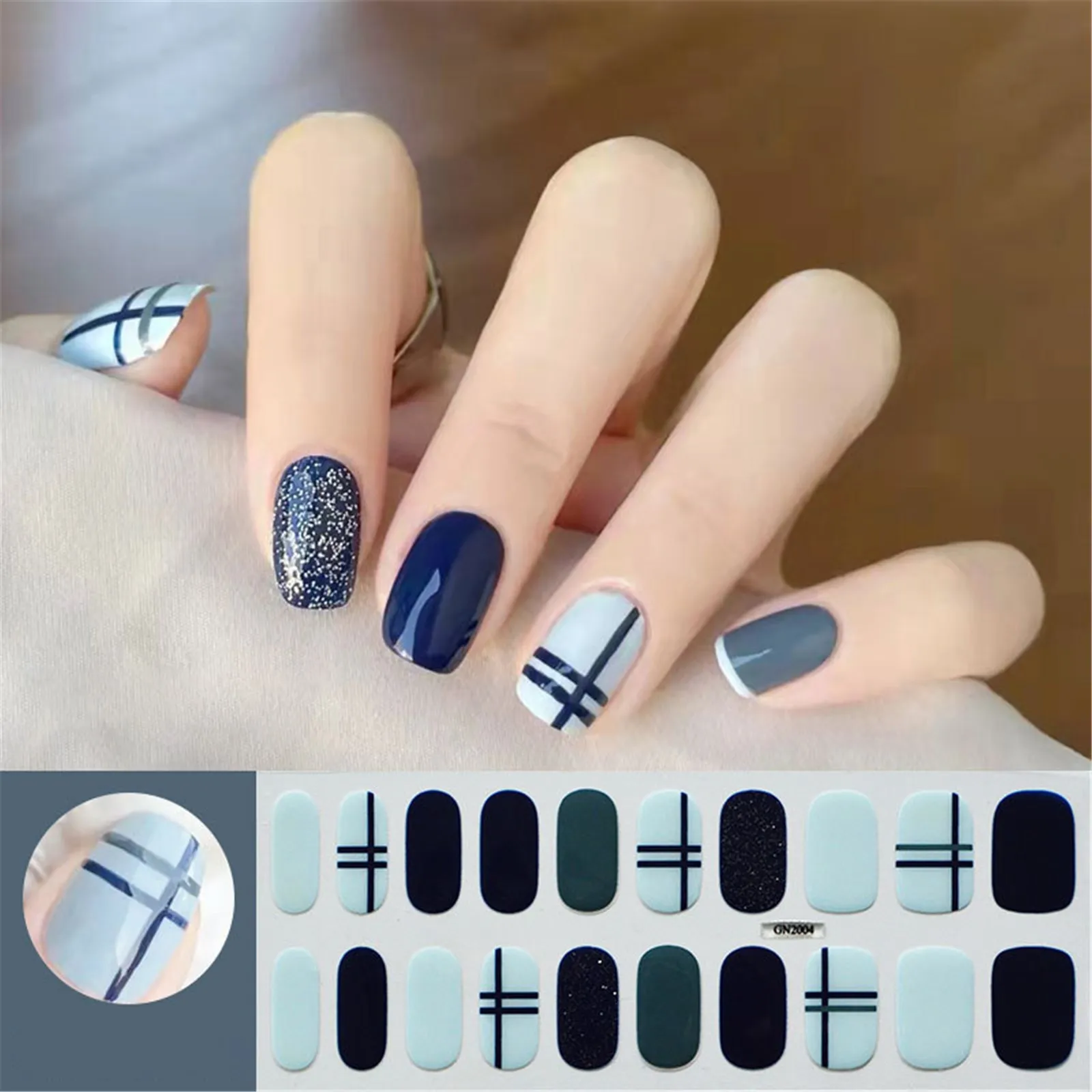 Transfer Water Nail Decals Words Autumn And Winter Nail Polish Oil Film Nail Care Sticker Autumn And Winter Summer Nail Stickers smile