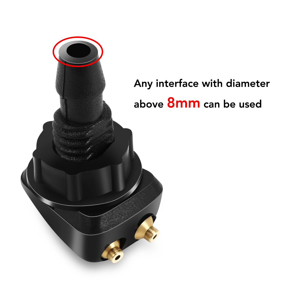 2x Universal Car Front Windshield new Washer Wiper Nozzle for Renault Duster Clio DACIA 3 Twingo Logan 2025 Sandero Modus